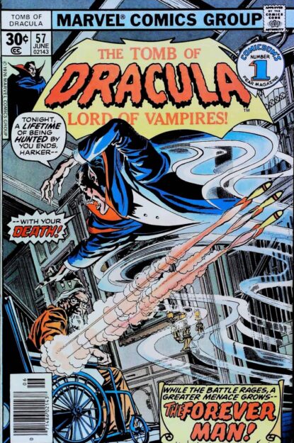 Couverture de TOMB OF DRACULA (1972) #57 - par Gene Colan - lecubeacomics.com