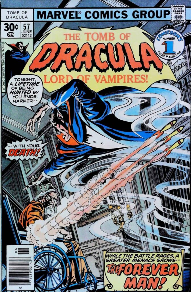 Tomb Of Dracula #57, vue de l'exemplaire