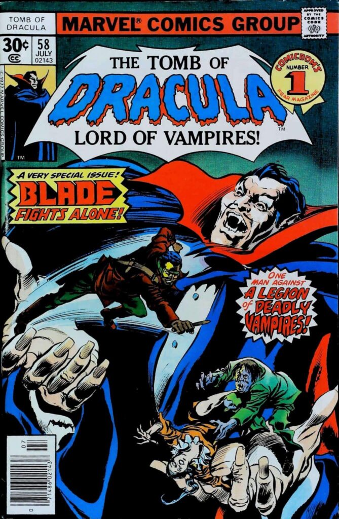 Tomb Of Dracula #58, vue de l'exemplaire
