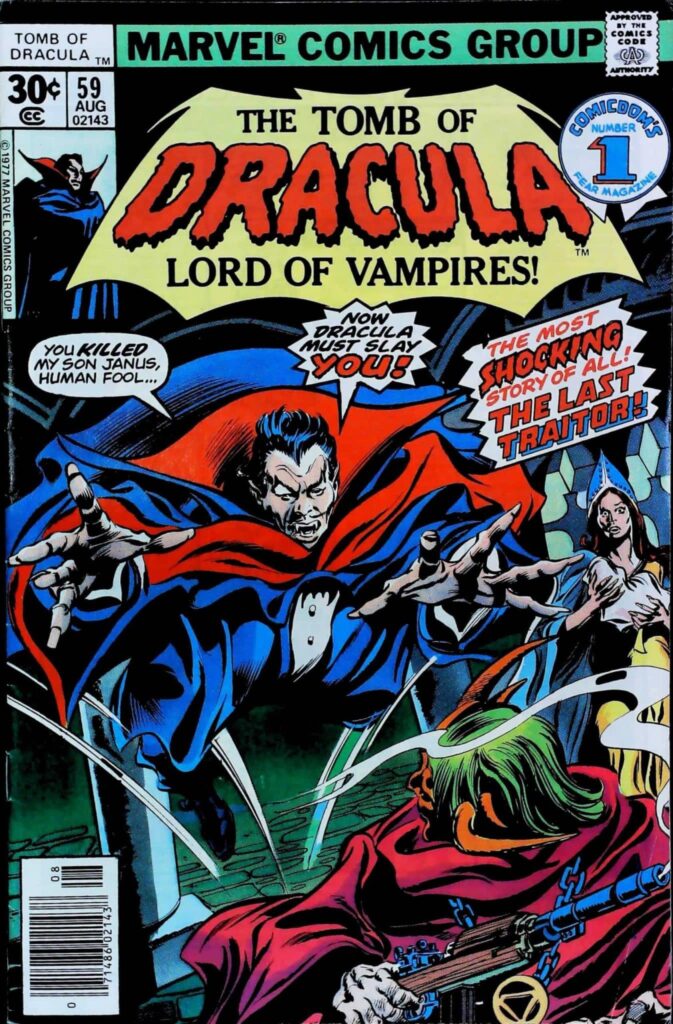 Tomb Of Dracula #59, vue de l'exemplaire