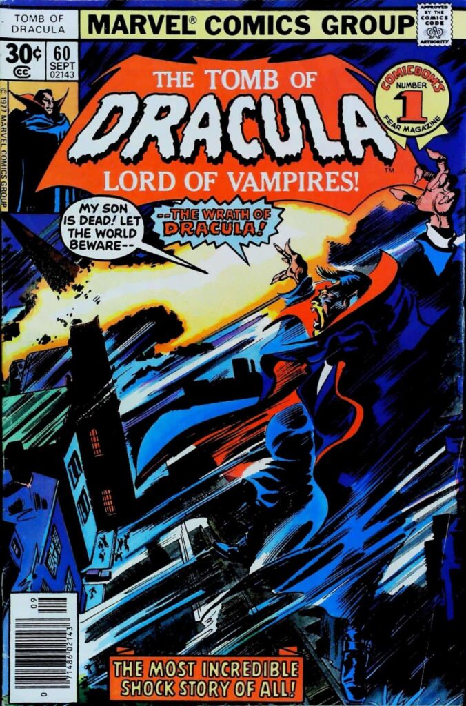 Tomb Of Dracula #60, exemplaire FN/VF 7.0, recto