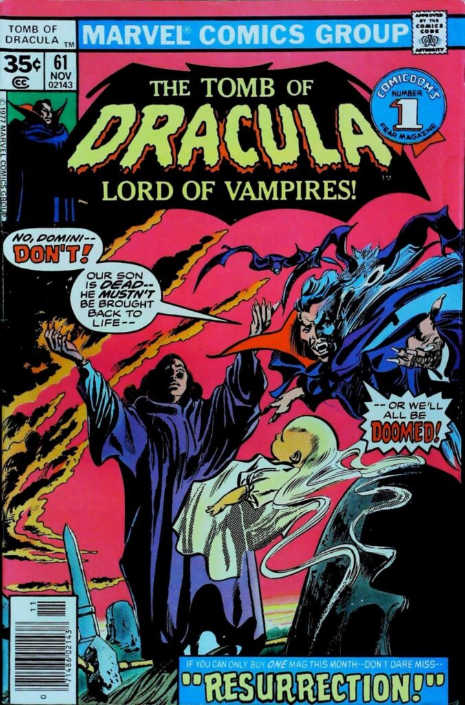 Tomb Of Dracula #61, vue de l'exemplaire