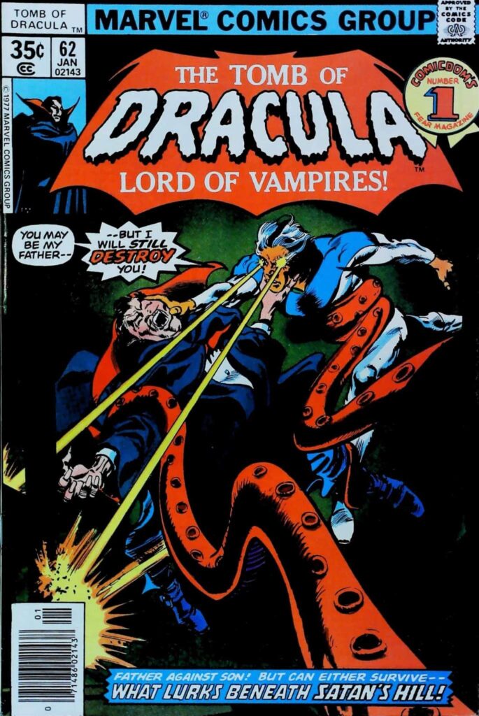 Tomb Of Dracula #62, vue de l'exemplaire