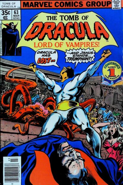 Couverture de TOMB OF DRACULA (1972) #63 - par Gene Colan - lecubeacomics.com