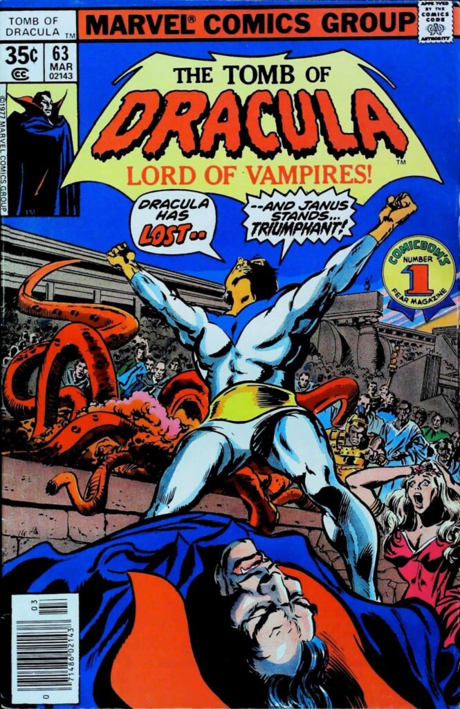 Tomb Of Dracula #63, vue de l'exemplaire
