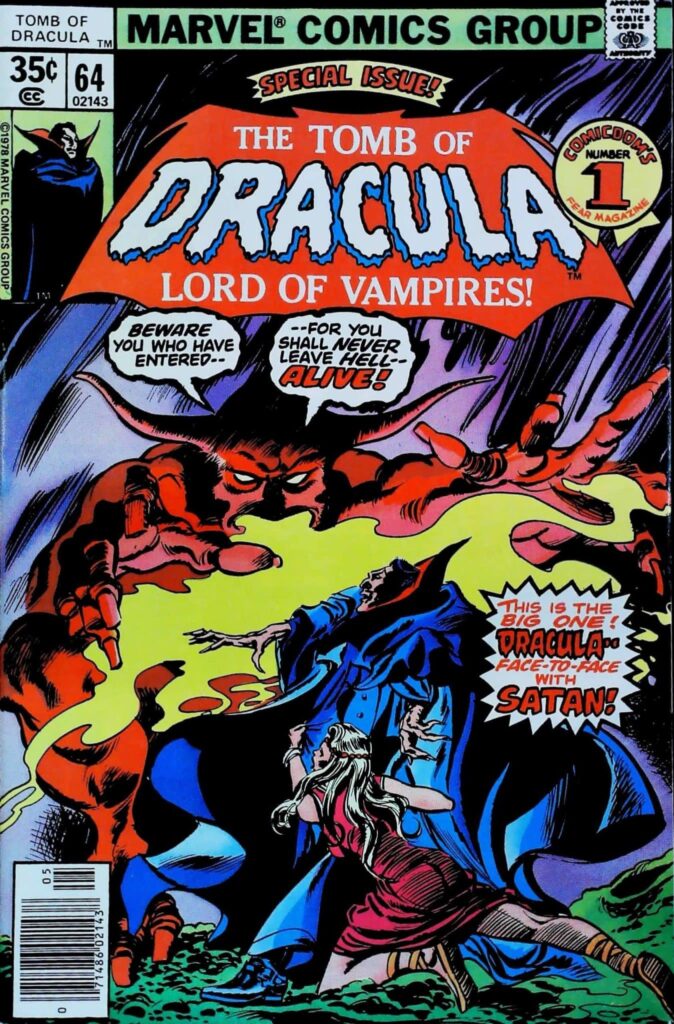 Tomb Of Dracula #64, vue de l'exemplaire