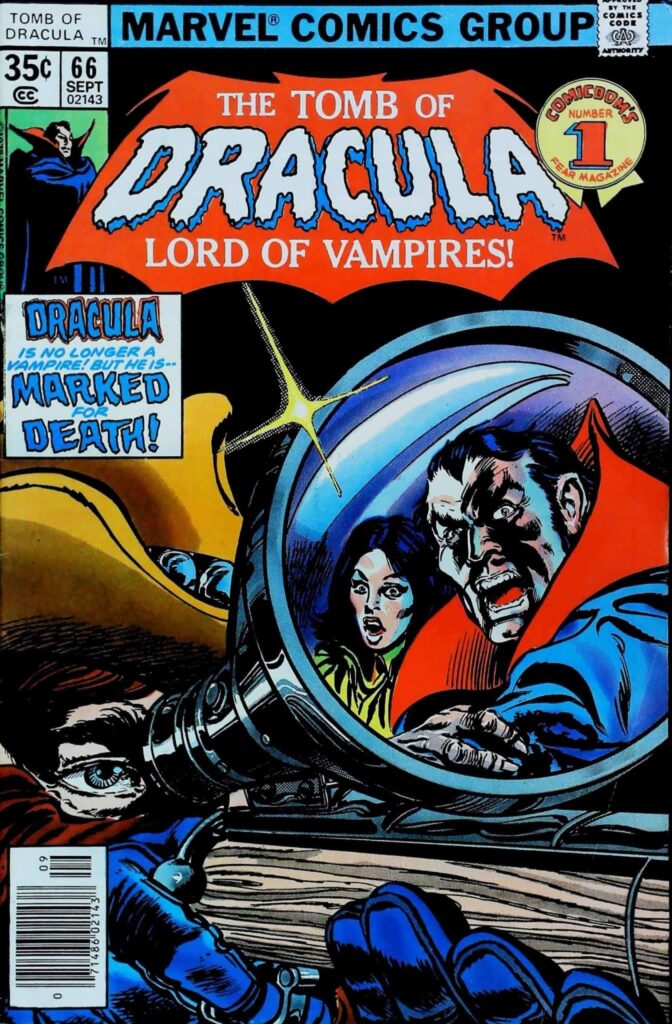 Tomb Of Dracula #66, vue de l'exemplaire