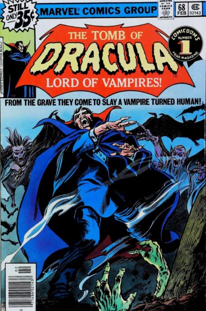 Couverture de TOMB OF DRACULA (1972) #68 - par Gene Colan - lecubeacomics.com
