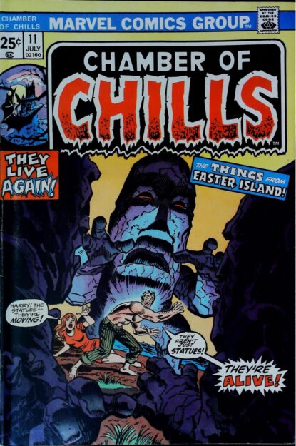 Couverture de CHAMBER OF CHILLS (1972) #11 - par Frank Giacoia - lecubeacomics.com
