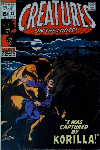 Couverture de CREATURES ON THE LOOSE (1970) #12 - par Artie Simek - lecubeacomics.com