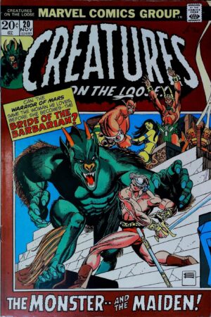 CREATURES ON THE LOOSE (1970) #20 Marvel lecubeacomics.com