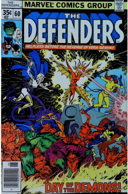Couverture de DEFENDERS (1972) #60 - par Ed Hannigan - lecubeacomics.com