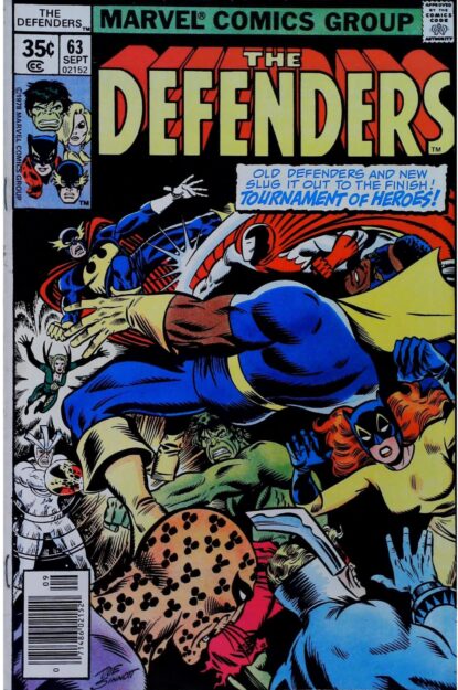 Couverture de DEFENDERS (1972) #63 - par Joe Sinnott - lecubeacomics.com