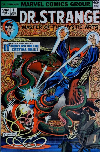 Couverture de DOCTOR STRANGE (1974) #1 - par Frank Brunner - lecubeacomics.com