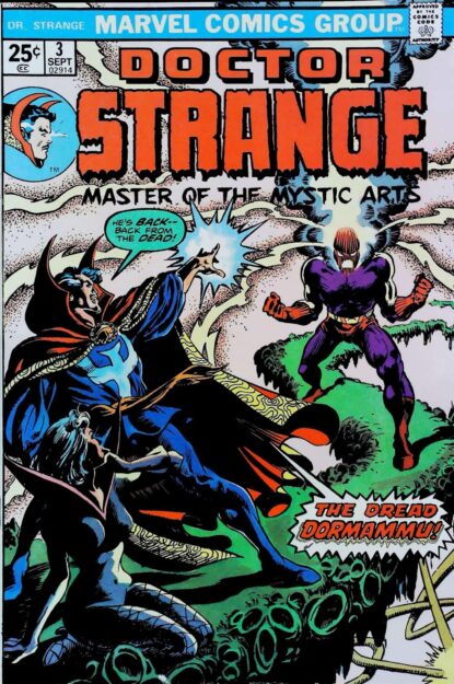 Couverture de DOCTOR STRANGE (1974) #3 - par Frank Brunner - lecubeacomics.com