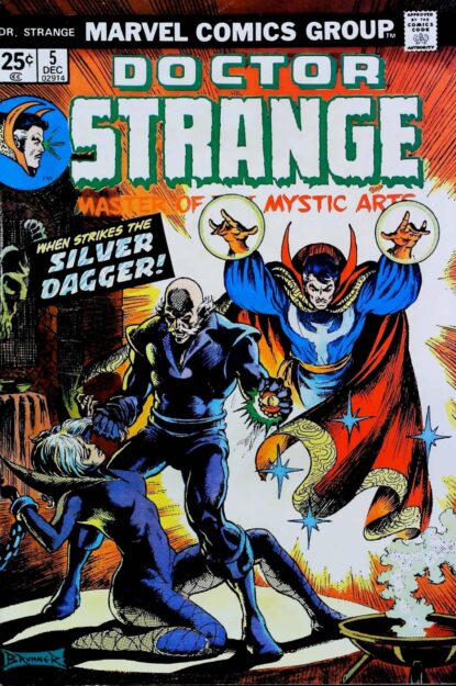 Couverture de DOCTOR STRANGE (1974) #5 - par Frank Brunner - lecubeacomics.com