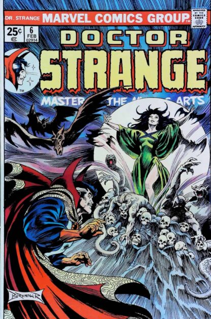Couverture de DOCTOR STRANGE (1974) #6 - par Frank Brunner - lecubeacomics.com