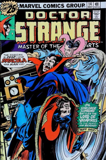 Couverture de DOCTOR STRANGE (1974) #14 - par Gaspar Saladino - lecubeacomics.com