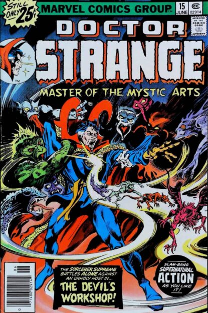 Couverture de DOCTOR STRANGE (1974) #15 - par Gene Colan - lecubeacomics.com