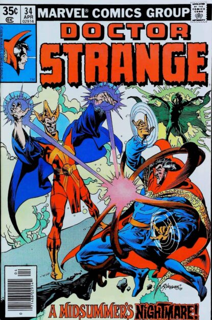 Couverture de DOCTOR STRANGE (1974) #34 - par Rudy Nebres - lecubeacomics.com