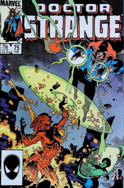 Couverture de DOCTOR STRANGE (1974) #75 - par Mike Mignola - lecubeacomics.com