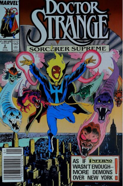 Couverture de DOCTOR STRANGE SORCERER SUPREME (1988) #2 - par Michael Golden - lecubeacomics.com