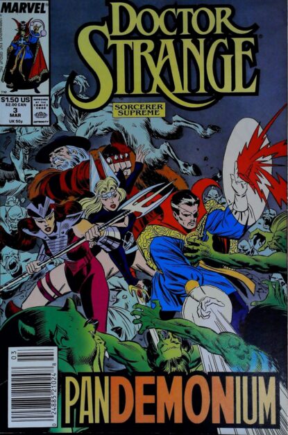Couverture de DOCTOR STRANGE SORCERER SUPREME (1988) #3 - par Al Milgrom - lecubeacomics.com