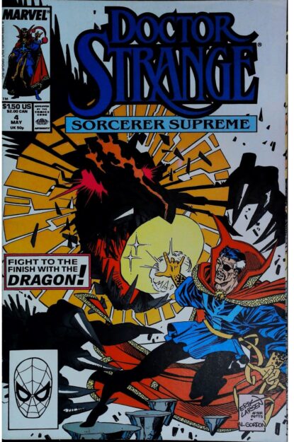 Couverture de DOCTOR STRANGE SORCERER SUPREME (1988) #4 - par Al Gordon - lecubeacomics.com