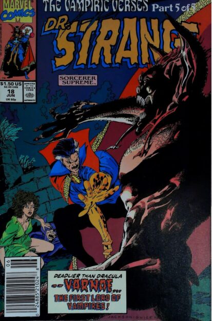 Couverture de DOCTOR STRANGE SORCERER SUPREME (1988) #18 - par Jackson Butch Guice - lecubeacomics.com