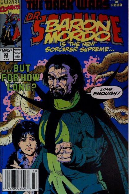 Couverture de DOCTOR STRANGE SORCERER SUPREME (1988) #22 - par Jackson Butch Guice - lecubeacomics.com