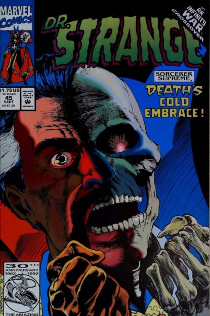 Couverture de DOCTOR STRANGE SORCERER SUPREME (1988) #45 - par Geof Isherwood - lecubeacomics.com