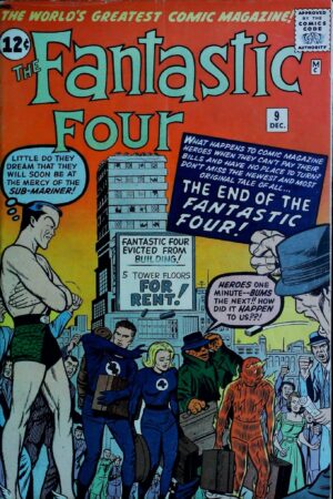 Couverture de FANTASTIC FOUR (1961) #9 - par Dick Ayers - lecubeacomics.com