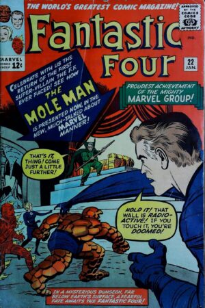 Couverture de FANTASTIC FOUR (1961) #22 - par Dick Ayers - lecubeacomics.com