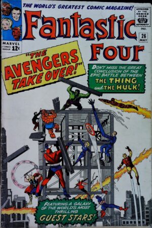 Couverture de FANTASTIC FOUR (1961) #26 - par George Roussos - lecubeacomics.com