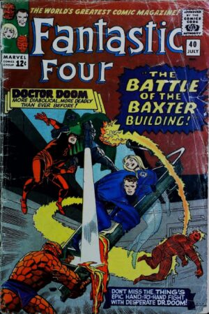 Couverture de FANTASTIC FOUR (1961) #40 - par Frank Giacoia - lecubeacomics.com