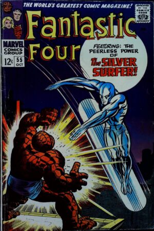Couverture de FANTASTIC FOUR (1961) #55 - par Jack Kirby - lecubeacomics.com