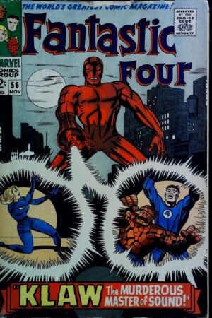 Couverture de FANTASTIC FOUR (1961) #56 - par Jack Kirby - lecubeacomics.com