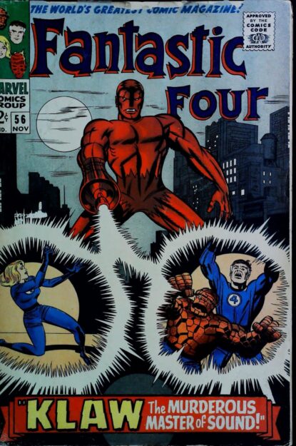 Couverture de FANTASTIC FOUR (1961) #56 - par Jack Kirby - lecubeacomics.com