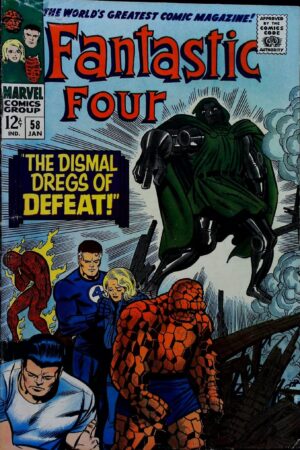 Couverture de FANTASTIC FOUR (1961) #58 - par Jack Kirby - lecubeacomics.com