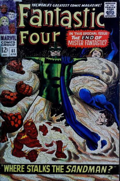 FANTASTIC FOUR (1961) #61 - Marvel - lecubeacomics.com Couverture de FANTASTIC FOUR (1961) #61 - par Jack Kirby - lecubeacomics.com