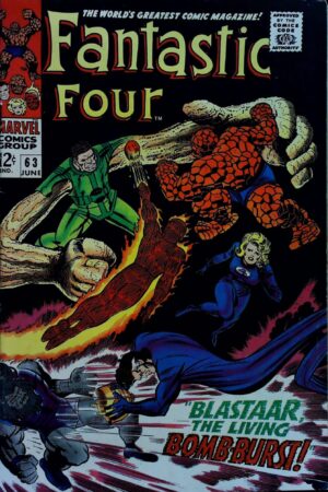 Couverture de FANTASTIC FOUR (1961) #63 - par Jack Kirby - lecubeacomics.com