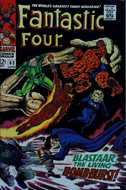 FANTASTIC FOUR (1961) #63 - Marvel - lecubeacomics.com Couverture de FANTASTIC FOUR (1961) #63 - par Jack Kirby - lecubeacomics.com