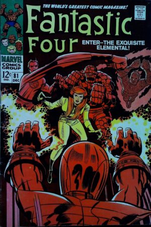 Couverture de FANTASTIC FOUR (1961) #81 - par Jack Kirby - lecubeacomics.com