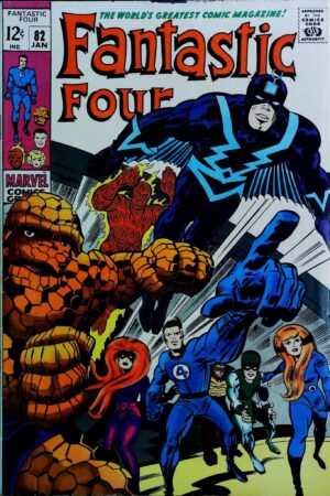 Couverture de FANTASTIC FOUR (1961) #82 - par Jack Kirby - lecubeacomics.com