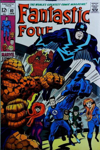 FANTASTIC FOUR (1961) #82 - Marvel - lecubeacomics.com Couverture de FANTASTIC FOUR (1961) #82 - par Jack Kirby - lecubeacomics.com
