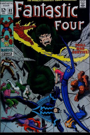 Couverture de FANTASTIC FOUR (1961) #83 - par Jack Kirby - lecubeacomics.com