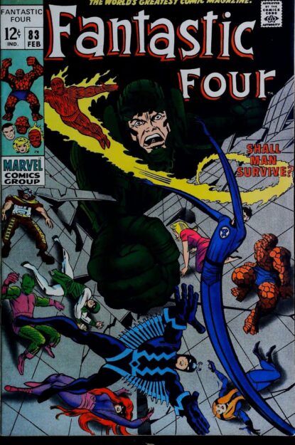 FANTASTIC FOUR (1961) #83 - Marvel - lecubeacomics.com Couverture de FANTASTIC FOUR (1961) #83 - par Jack Kirby - lecubeacomics.com