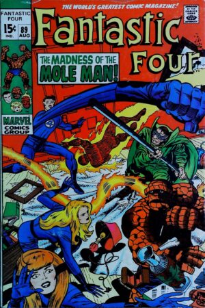 Couverture de FANTASTIC FOUR (1961) #89 - par Jack Kirby - lecubeacomics.com