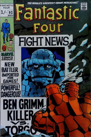 Couverture de FANTASTIC FOUR (1961) #92 - par Jack Kirby - lecubeacomics.com