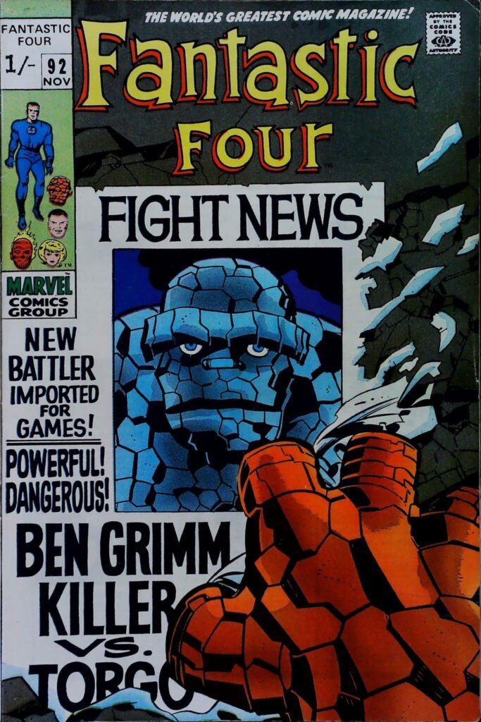 Fantastic Four #92, vue de l'exemplaire
